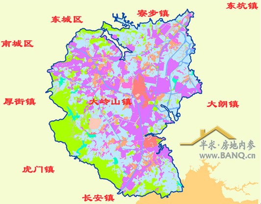 大岭山61麓湖地解:东莞园首,氧森别墅