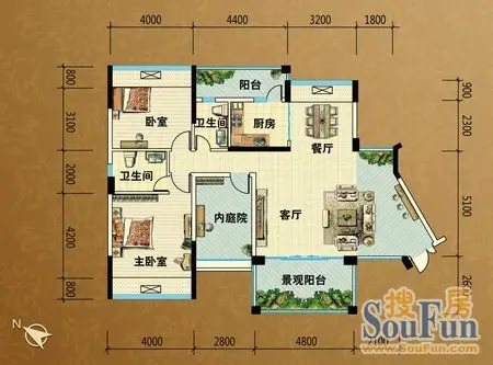 在水一方 新会骏景湾豪庭湖光水岸3幢户型点评