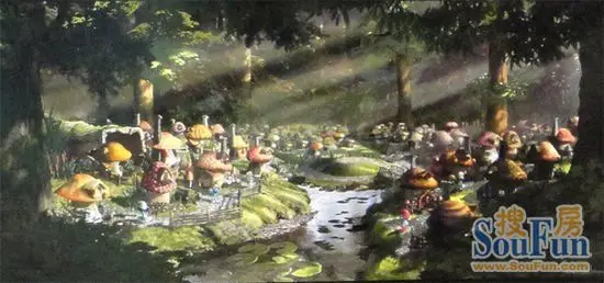 3d蓝精灵将上映 真实版蓝精灵蘑菇房在售(图)