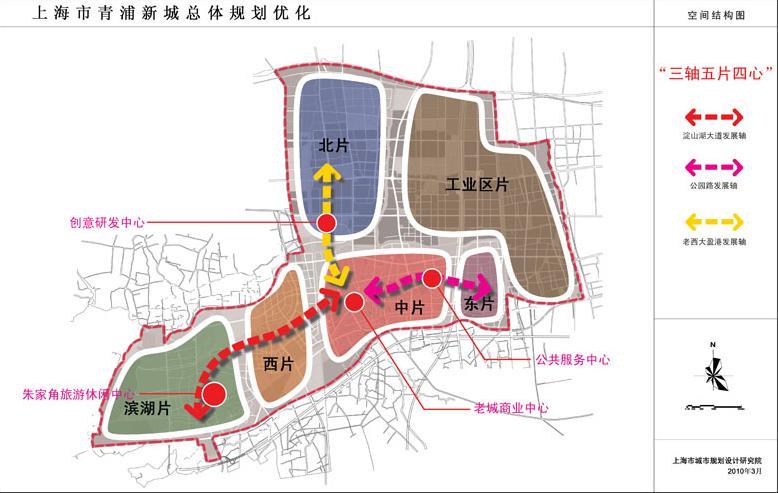 内涵的现代化城市的基础上,调整后的新城规划进一步突出青浦新城区位