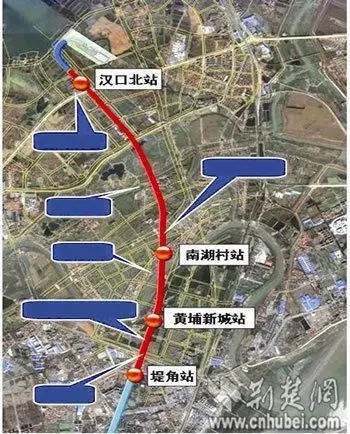 武汉轻轨1号线东西湖段延长至径河 年内开工