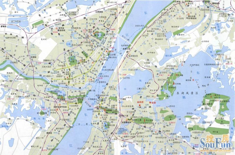 重新定位划分武汉区域图片