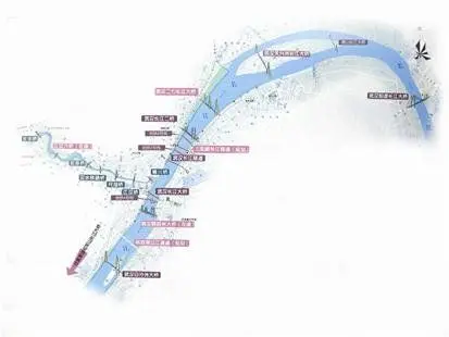 自长江一桥建成到二七长江大桥通车,武汉已建成通车的桥梁增加到了七