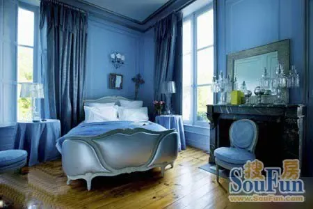 徜徉卧室的<em>精致</em>海洋 <em>女生</em>最喜欢蓝色卧室(图) 