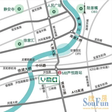 万科VMO交通图 万科VMO交通图
