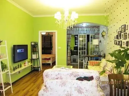 可爱<em>女人爱上</em>装修 清爽有爱的75平田园小窝(图