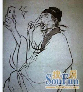 杜甫看房很忙!网友恶搞杜甫很忙图片全集(图)