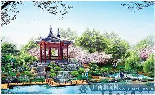 南宁园连水亭效果图.广西园博会组委会供图