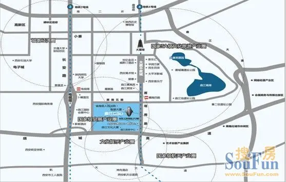 曲江国际大厦区位图
