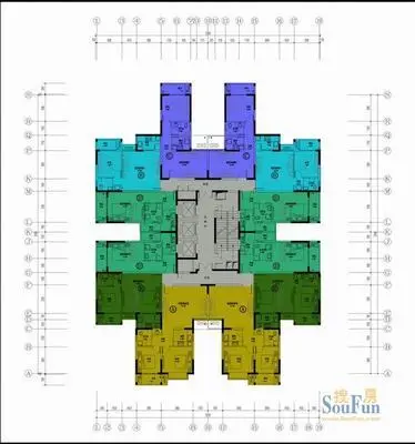 民心佳园a户型吃香 平面图显示户型紧凑性