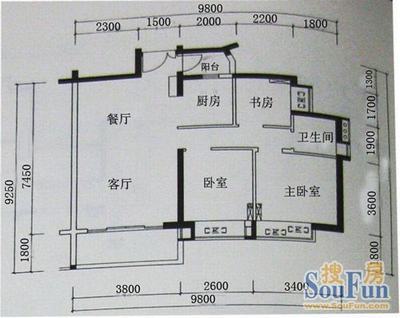 深圳侨香村原始户型图