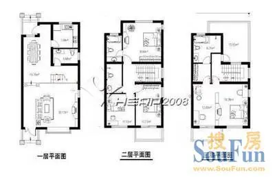 300平米别墅户型图