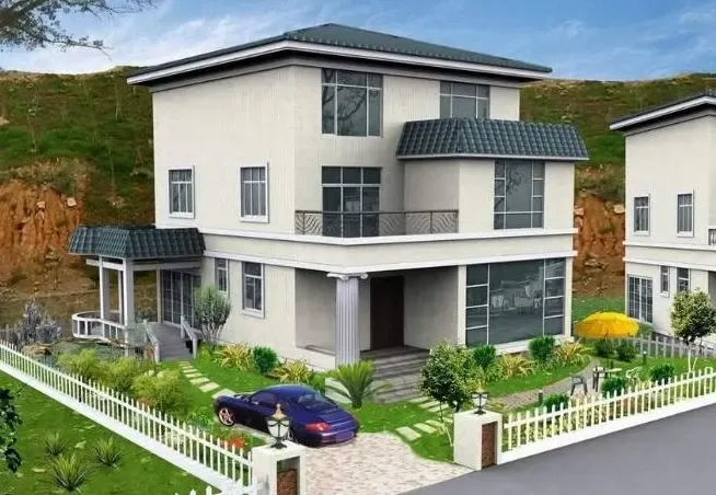 农村自建房效果图系列之清新实用型