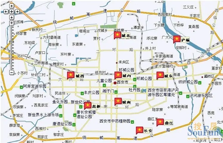 西安楼盘地图