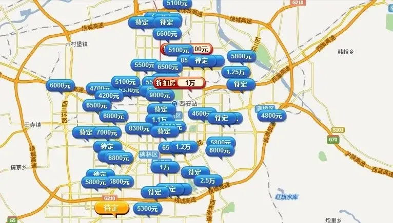 西安楼盘地图看看西安房价是多少