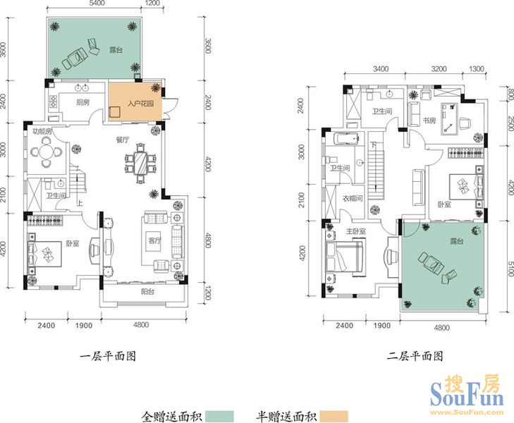 南滨洋房108—170平米 美每家南滨上院户型图展示