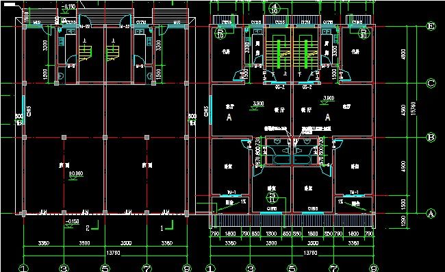 最新曝光 新农村三层门面房设计图 13x15