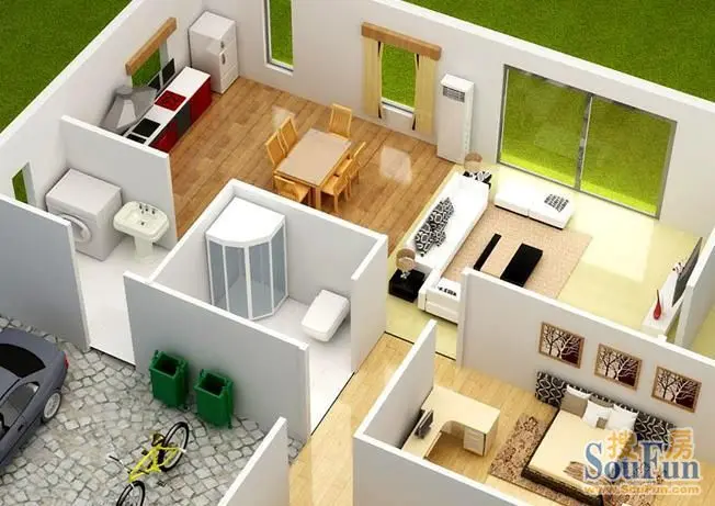 房屋内部设计效果图赏析