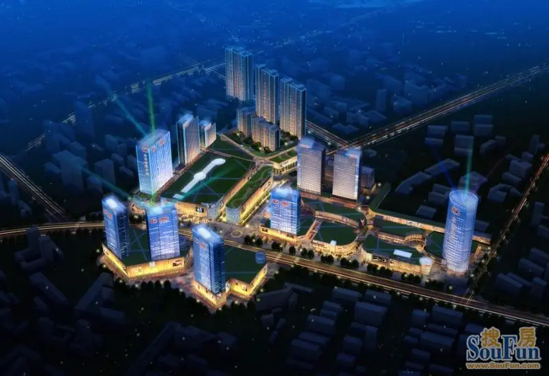 五洲国际广场80万方城市综合体 工期进展顺利