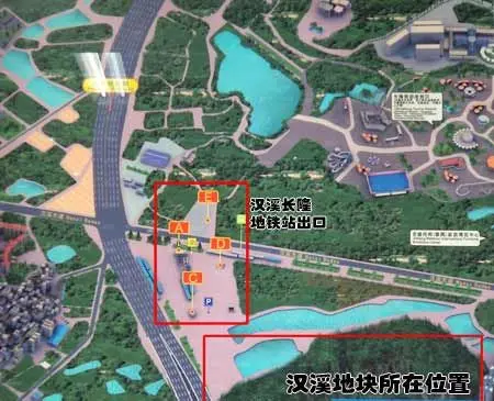 汉溪商业地紧挨地铁3号线汉溪长隆地铁站(来源:广州地铁)