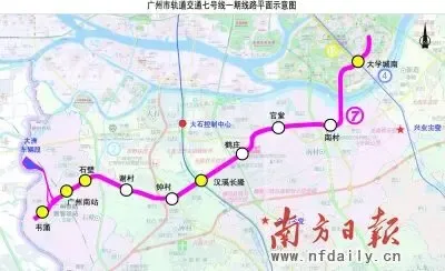 七号线一期(广州南站—大学城南)