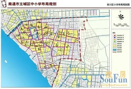南通学区重新划分13大热门楼盘是否处在施教