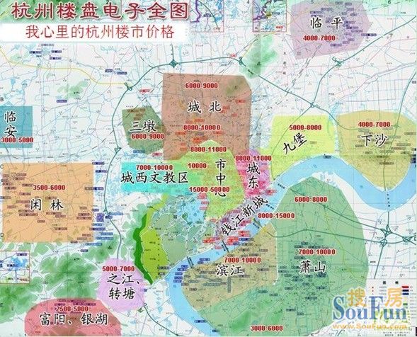 杭州楼盘电子地图图片