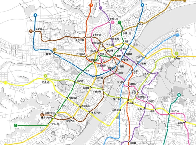 二号线通车开启地铁时代 2012年超8000工地武汉 造