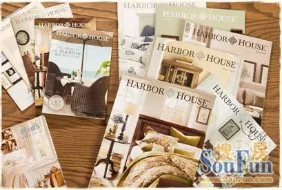 harbor house一年两季的目录册,为客户展示当季新品并发布最新美式