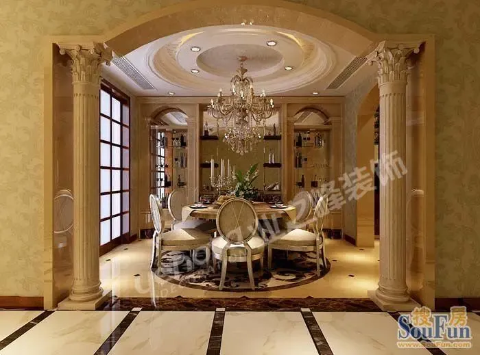 鸿基紫韵鸿基紫韵300平米豪华别墅装修效果图