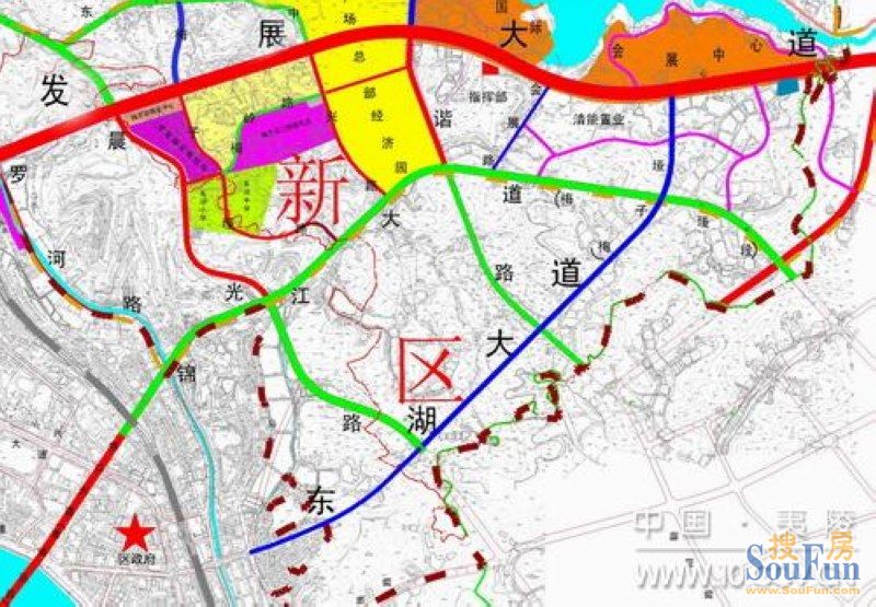 发展大道东起宜昌市中心东山隧道,西至夷陵区小溪塔平湖大道