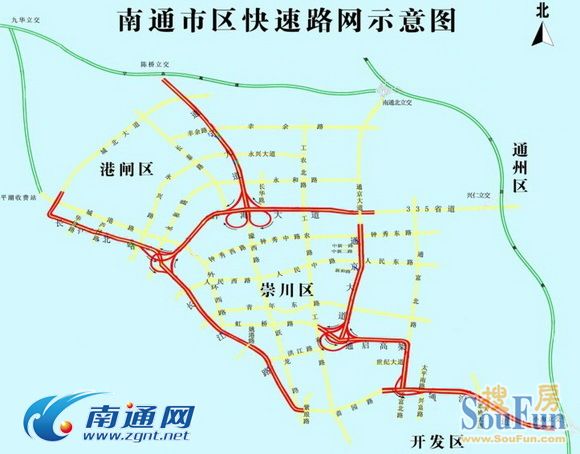 市区快速路网"一轴一环八射" 周边12盘获利涨声响起