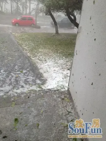 苏州下冰雹图片