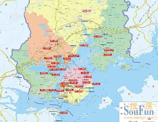 福建厦门地图