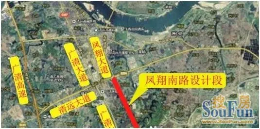 通往广清轻轨清远站的凤翔南路要通车了
