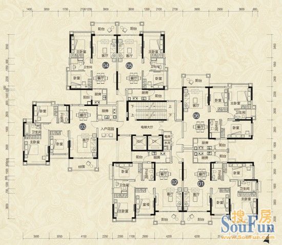 锦绣御景国际:15座80-121㎡金牌户型4月13日盛大开盘