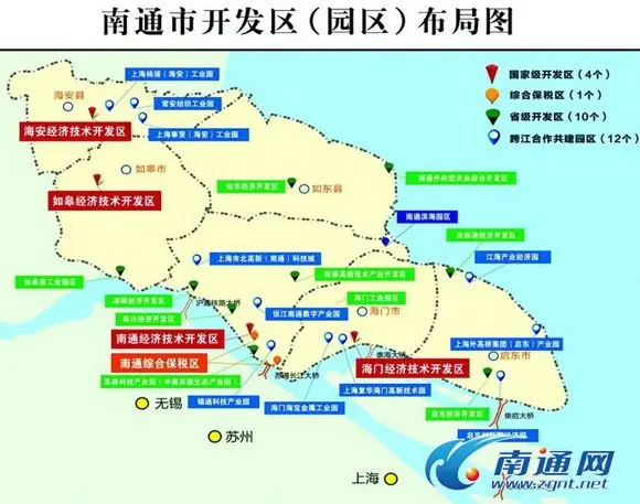 融入苏南接轨上海 南通跨江合作共建园区12个