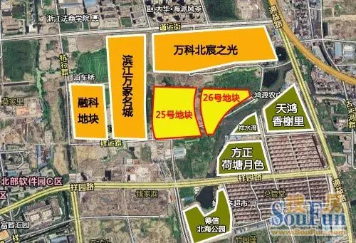 越秀,万通分食勾庄两商住地 越秀成为区域"新地王"
