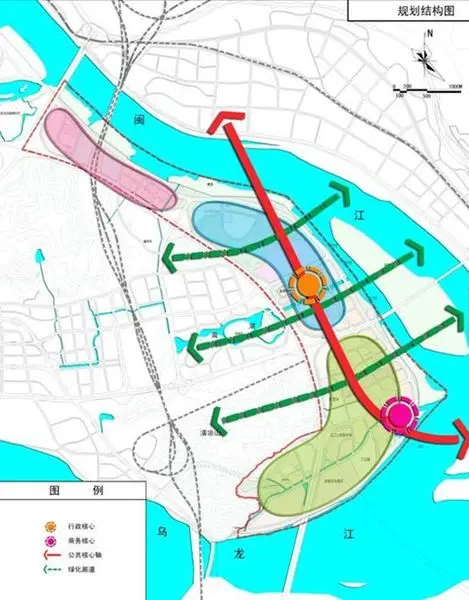 关于公示《福州市马尾新城三江口组团南台岛东部片区控制性详细规划》