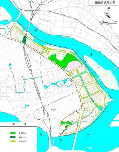 关于公示《福州市马尾新城三江口组团南台岛东部片区控制性详细规划》