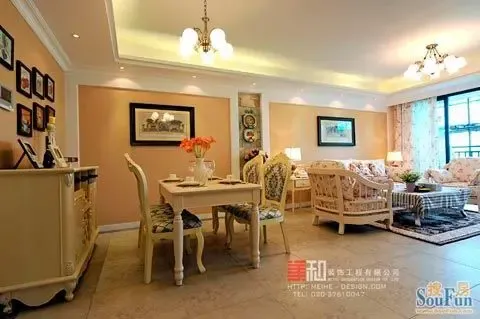 美式田园风格样板房居家生活气息扑面而来(组