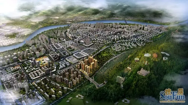 中迪国际社区项目位于达州市南外新城核心地段