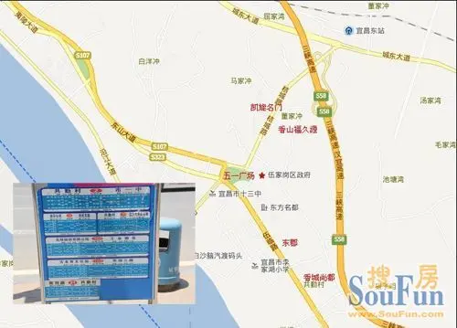 伍家岗区位图