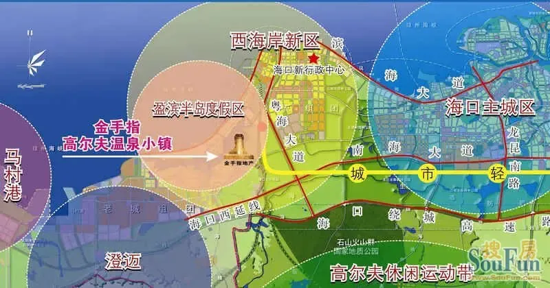 海口西海岸城市规划图