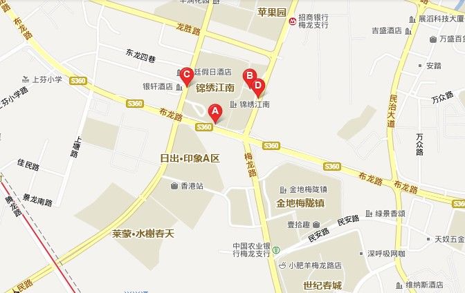 龙华新区地理位置图