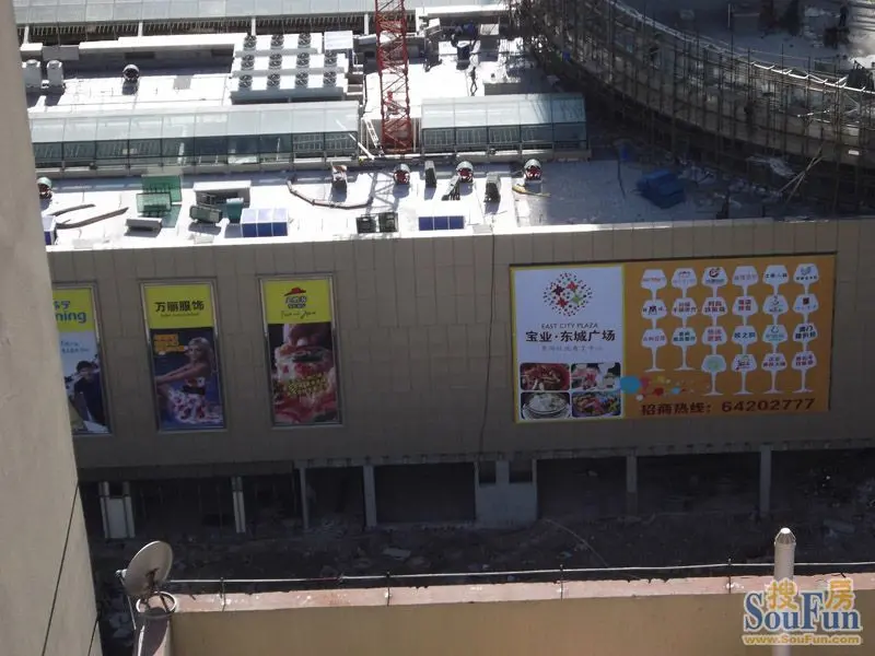 宝业东城广场7月整体外立面呈现 商业已基本成型