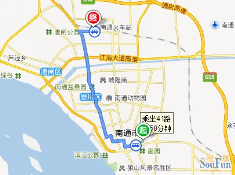 跟着41路公交车去买房 6字头新城港闸买哪你做主!