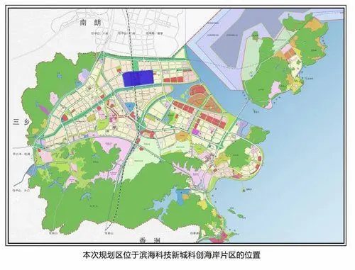 唐家湾科创海岸片区控规调整 规划二类居住用地73.7725万平