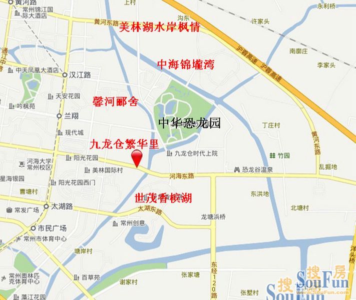 恐龙园周边楼盘地图