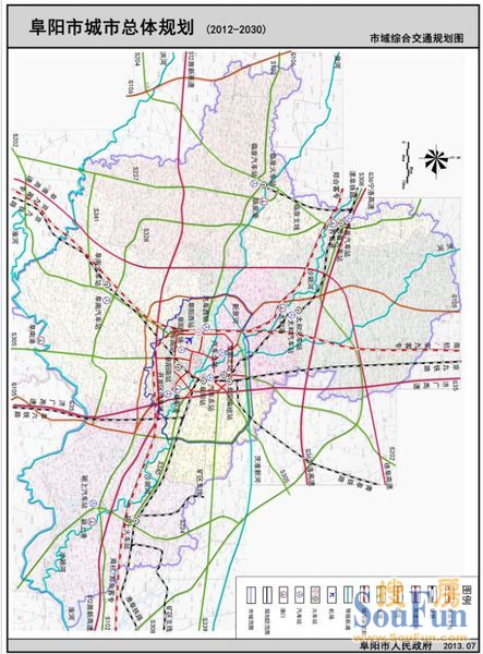 2012-2030年阜阳市城市总体规划公示